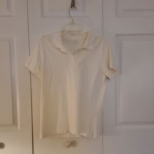 Cream Short Sleeve Polo Shirt